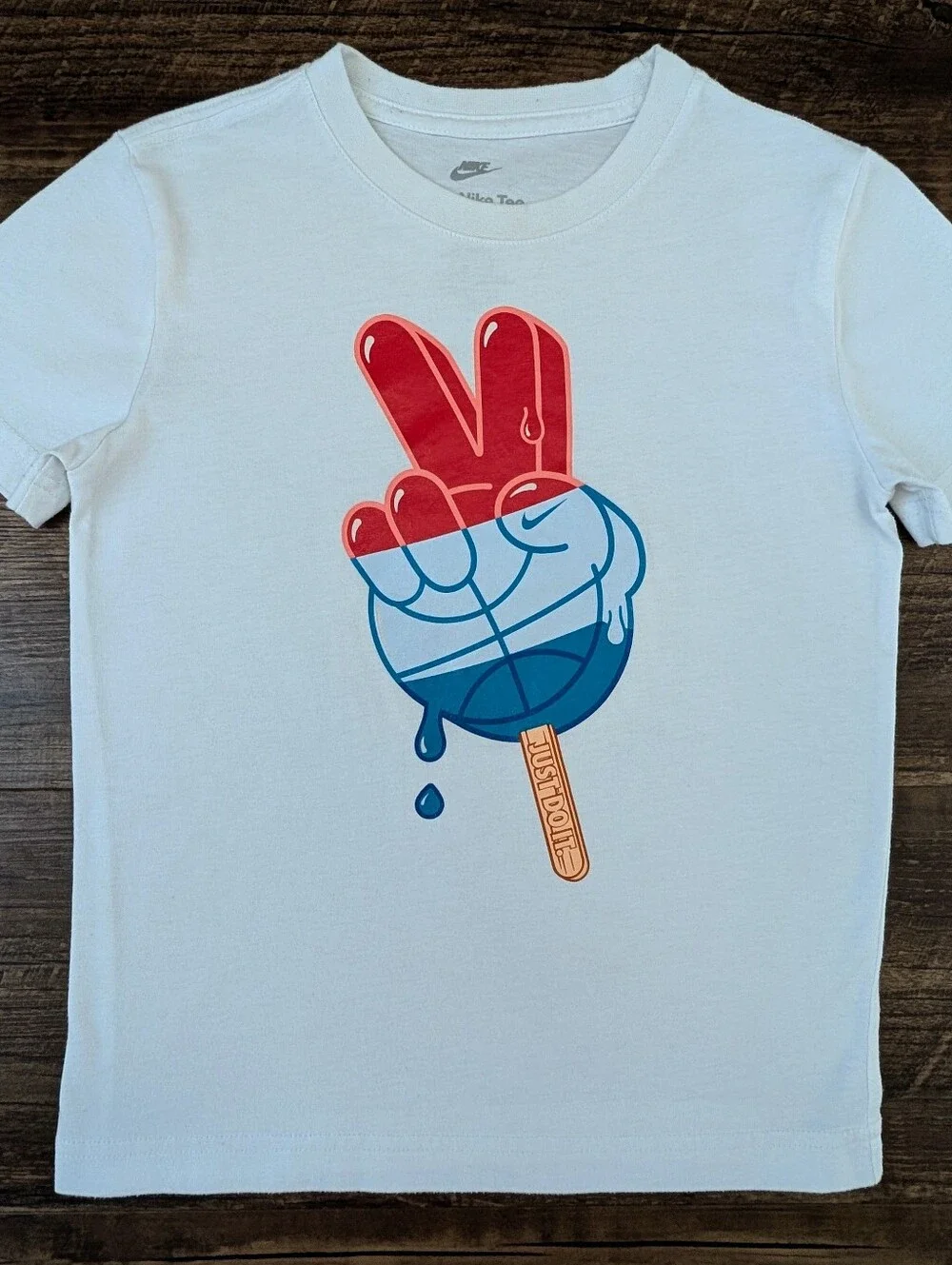 Nike Peace Popsicle White Tee Shirt